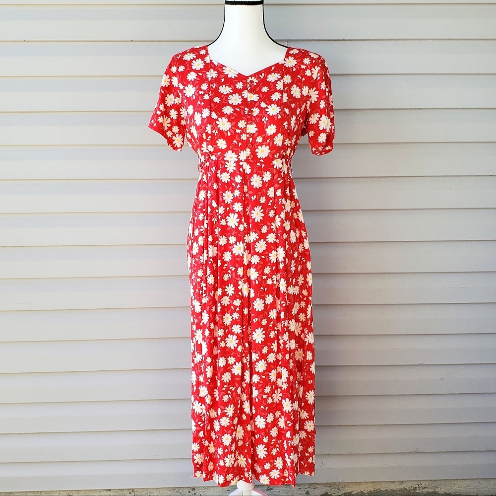 Vintage Cotagecore prairie floral dress